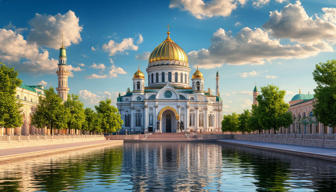 Туры в Узбекистан с перелётом из Москвы. На фото изображены достопримечательности Узбекистана.