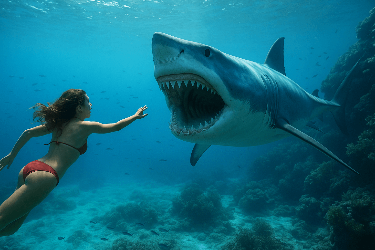 Нападение акулы в Египте на человека, последние новости.