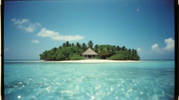 На фото остров Мальдив.