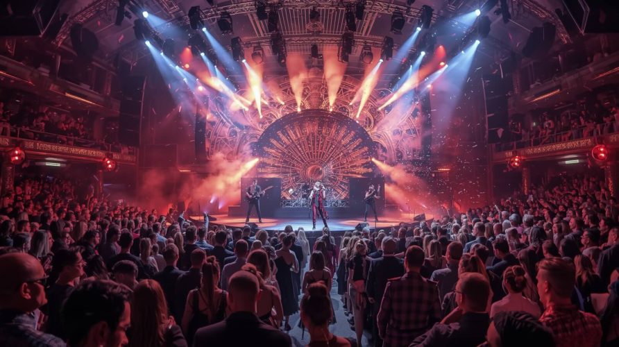 На фото рок-концерт в Москве.