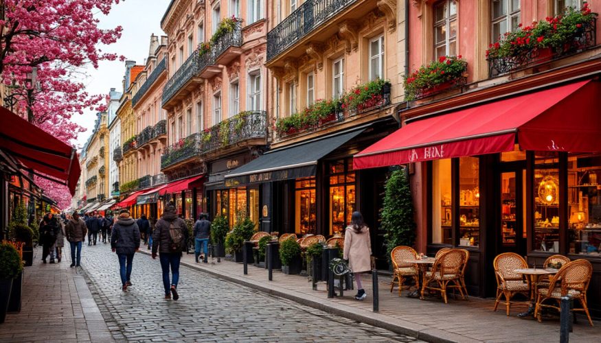 На фото иностранная улица.