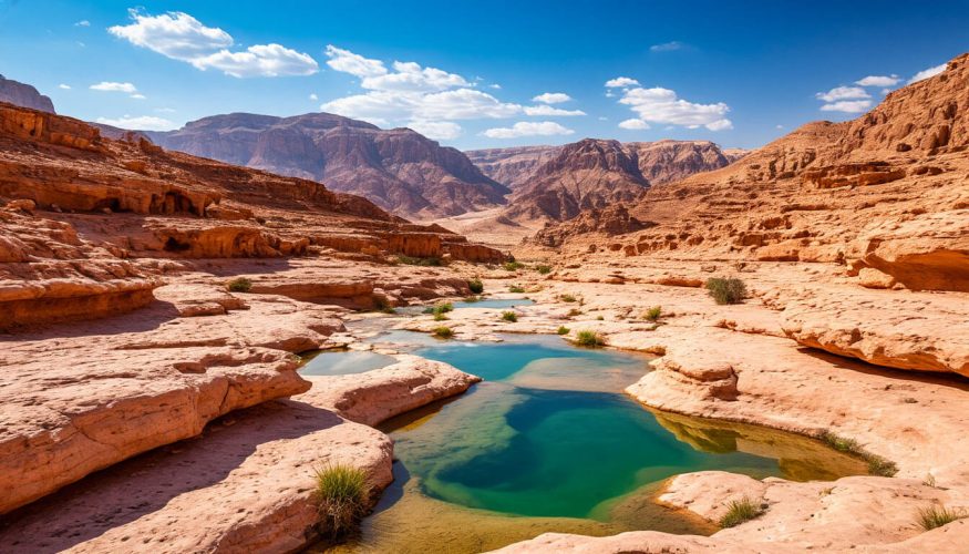 На фото пейзажи Иордании