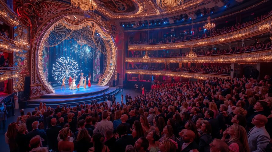 На фото Новогоднее шоу.